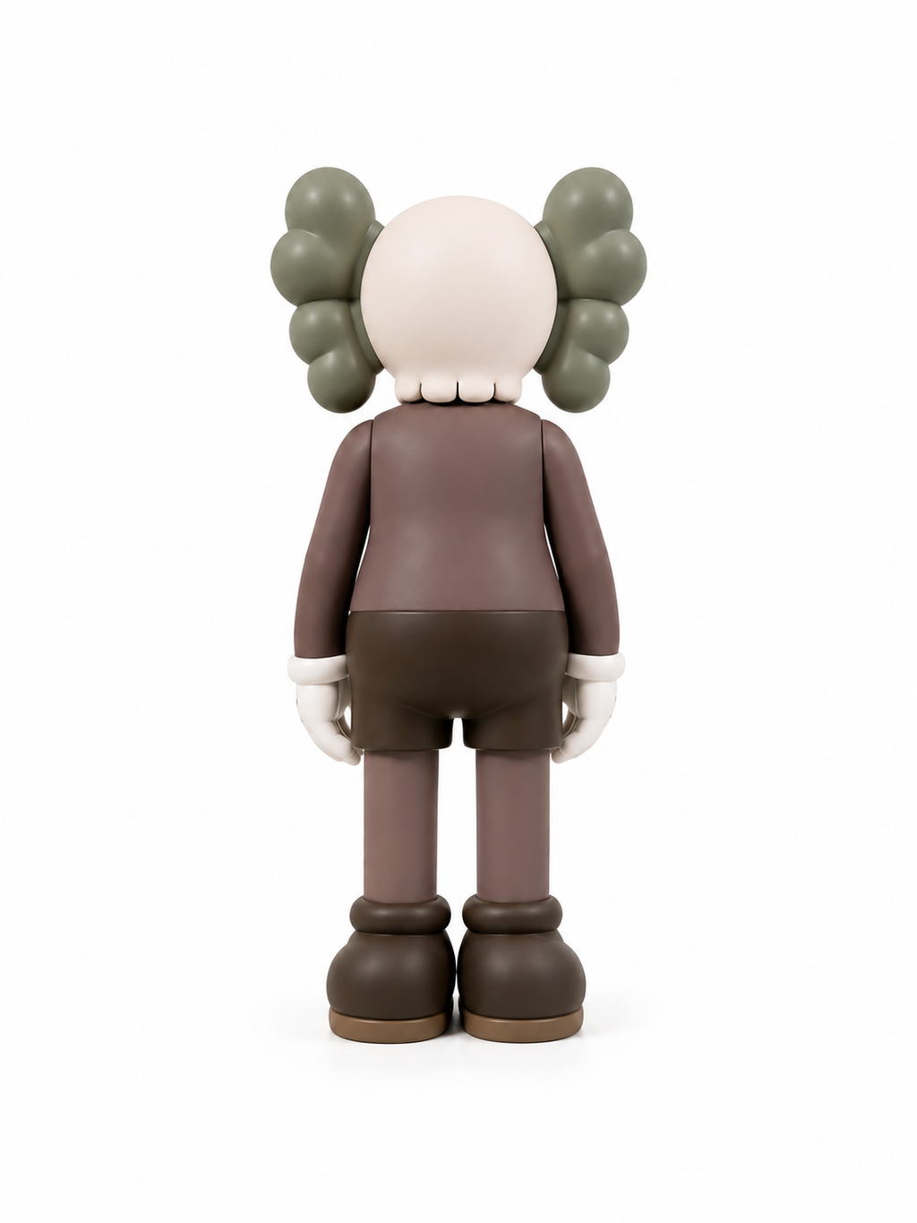 Figurine KAWS Style Marron & Vert – Édition Money