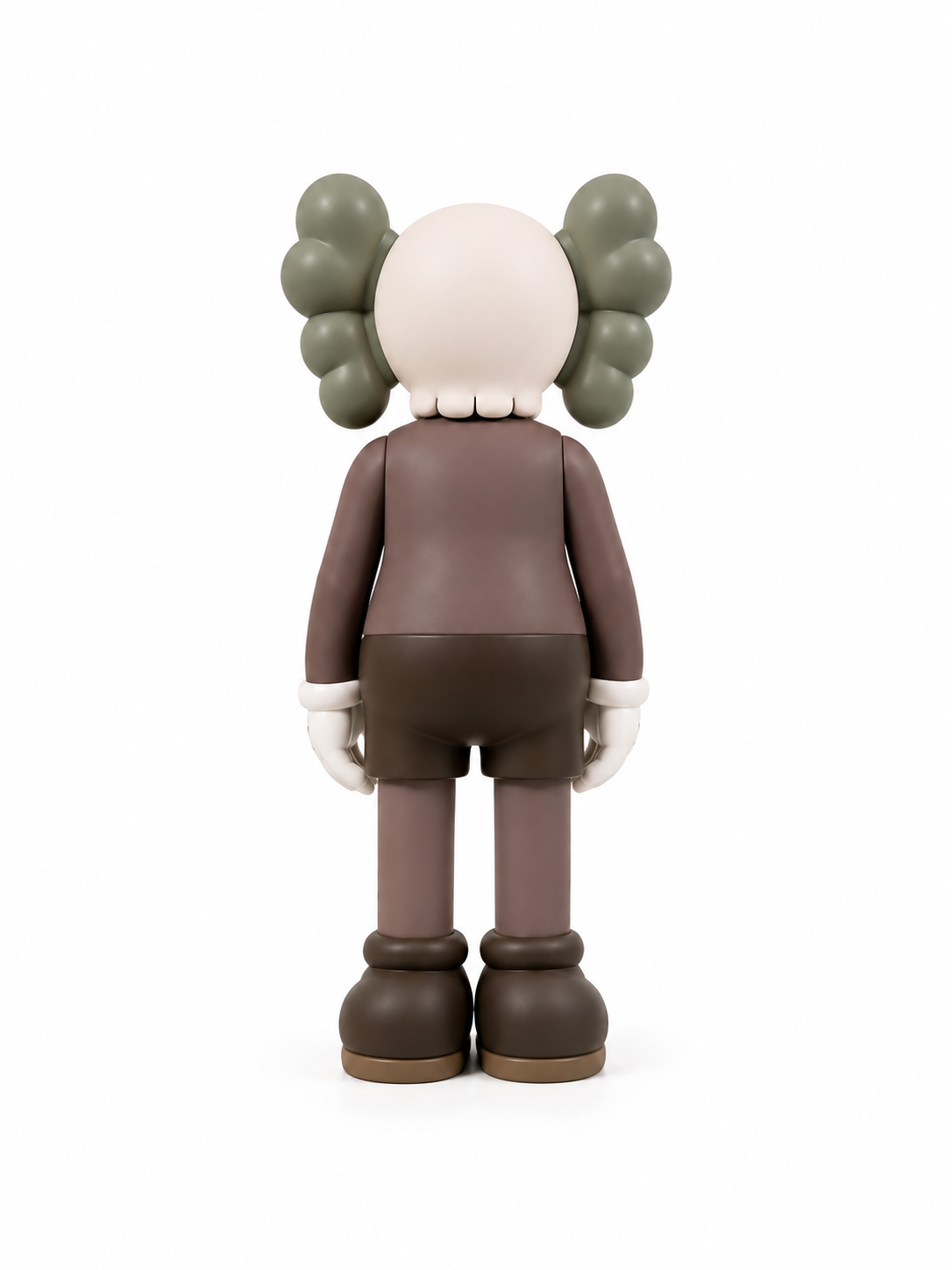 Figurine KAWS Style Marron & Vert – Édition Money