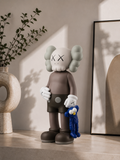 Figurine Design KAWS Style with Blue Plush – 30 cm