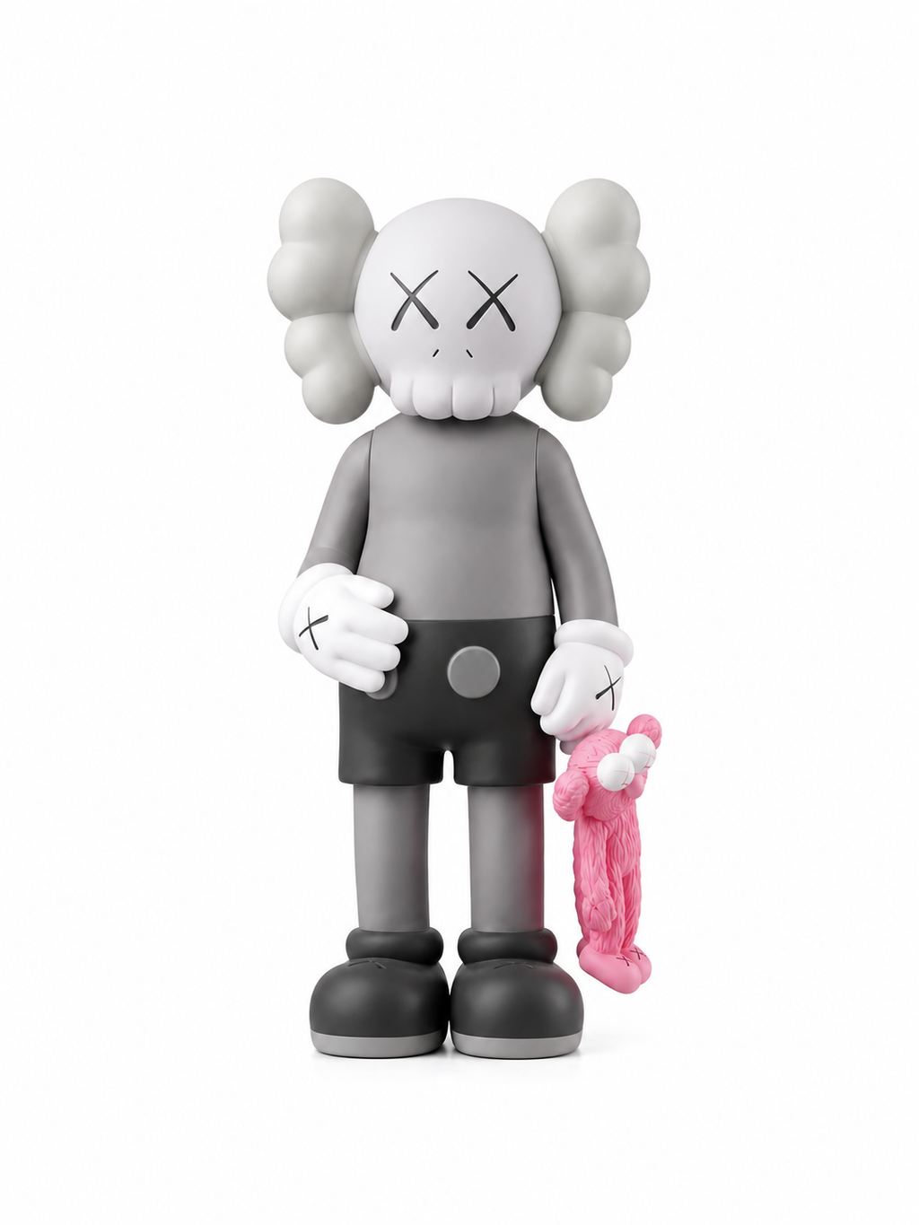 Figurine Design Style KAWS avec Doudou Rose – 30 cm